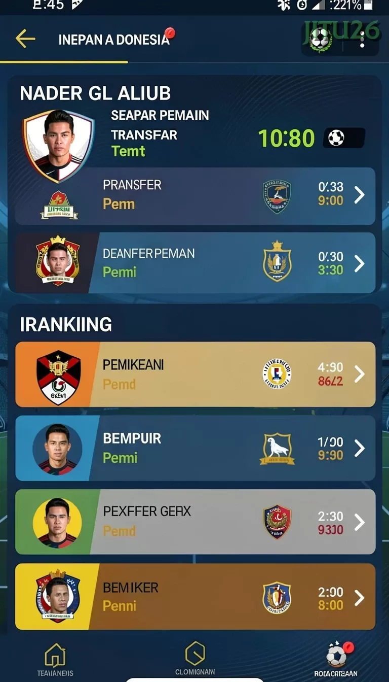 Cuplikan layar KAYA33 — menu navigasi