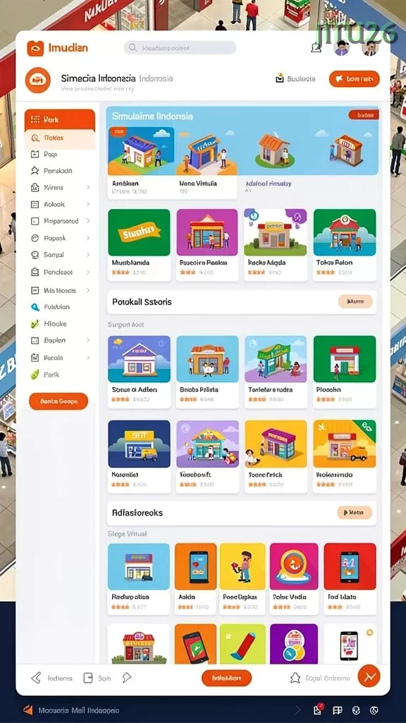 Cuplikan layar INDOBET — menu navigasi